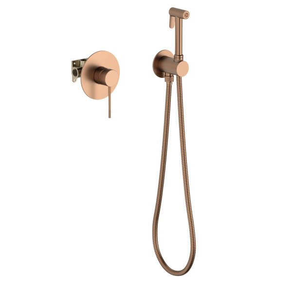 Гигиенический душ со смесителем Timo Saona 2389/19SM Розовое золото фото