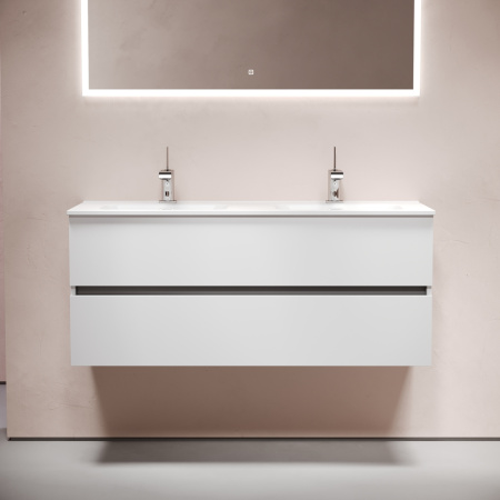 Тумба под раковину Sancos Urban UR120-2W белый глянец фото