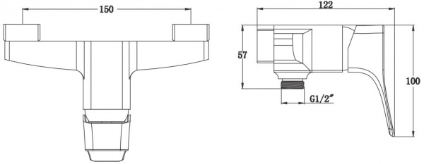 Смеситель для душа Kaiser Clever 76077 фото