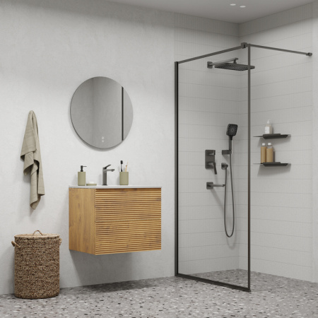 Душевая система скрытого монтажа Iddis Parker PARGM03i68 графит матовый фото