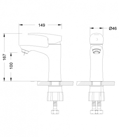 Смеситель для раковины Lemark Linara LM0406C фото