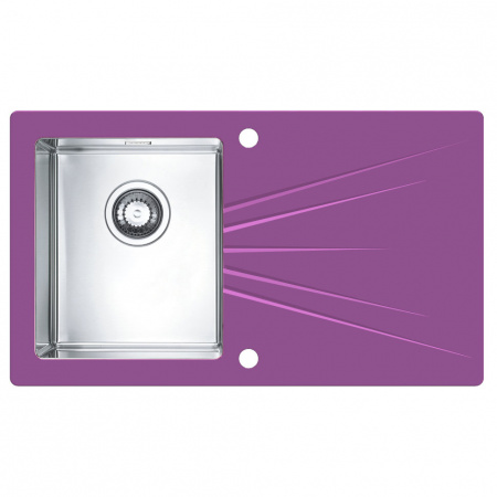 Мойка для кухни Alveus Karat 10 Фиолетовый чаша слева фото