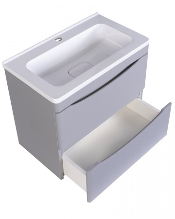 Тумба под раковину Style Line Бергамо мини 60 СС-00002317 серая фото