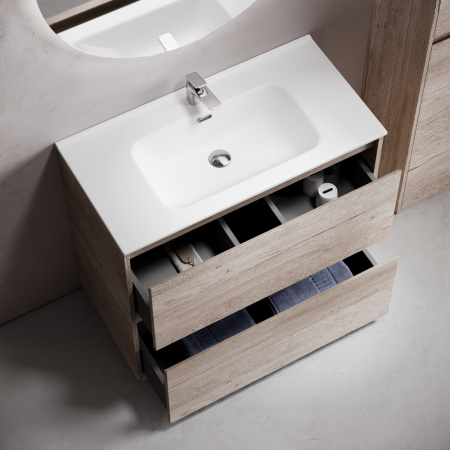 Тумба под раковину Sancos Libra Floor LB90FEG дуб галифакс натуральный фото