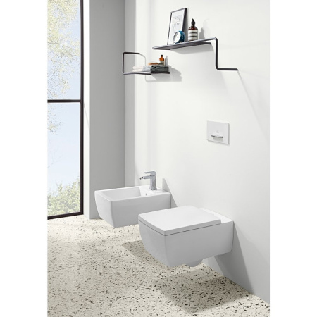 Подвесной унитаз безободковый Villeroy&Boch Memento 2.0 4633R0R1 альпийский белый фото