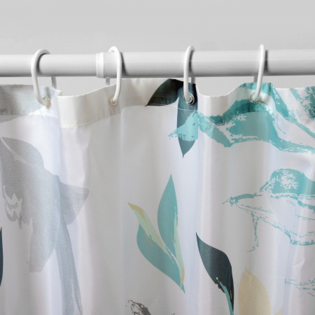 Текстильная шторка для ванны WasserKRAFT Rossel SC-57101 фото