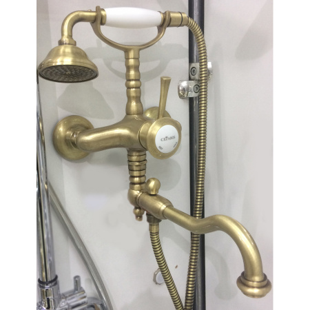 Смеситель для ванны с душем с ручным душем Cezares Giubileo GIUBILEO-VDFM2-02 фото