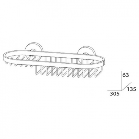 Полочка-решетка комбинированная Artwelle Harmonia HAR 019 30 см фото