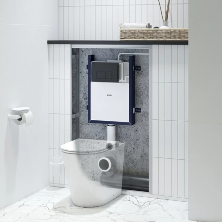 Бачок скрытого монтажа Iddis Optima Home OPH0MBCi32K с черной кнопкой фото