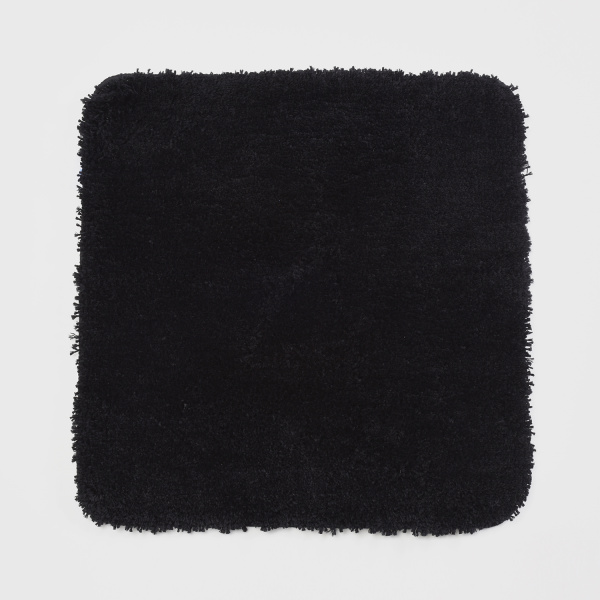 Коврик для ванны WasserKRAFT Kammel BM-8346 Black 55x57 фото