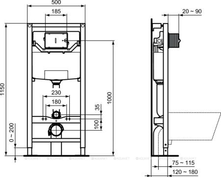 Унитаз с инсталляцией Ideal Standard Connect Air PR212101 фото