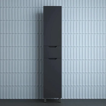 Шкаф-пенал напольный Style Line Остин ЛС-00002412 графит фото