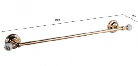 Полотендержатель Tiffany World Crystal TWCR111oro-sw фото