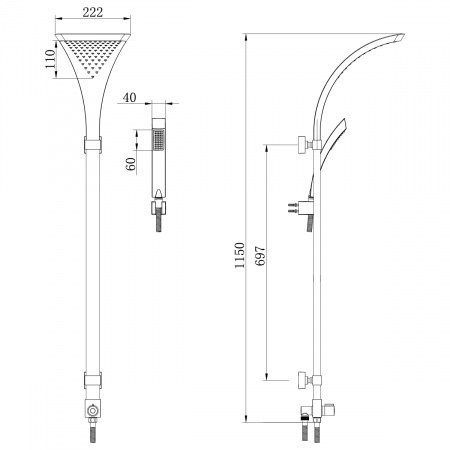 Душевой гарнитур Lemark LM8807C фото