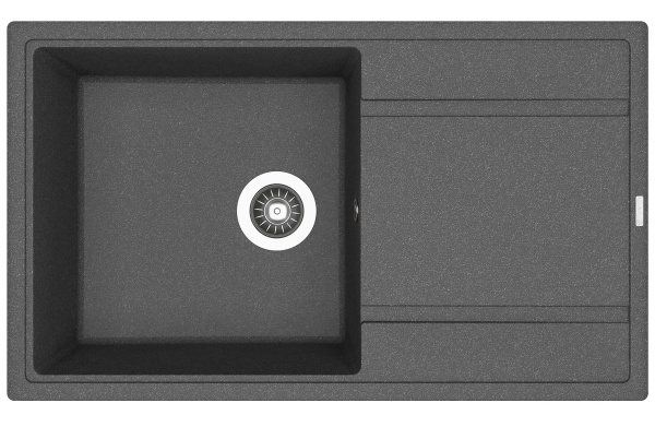 Кухонная мойка ЛИПСИ 860 Florentina 20.130.D0860 чёрный фото