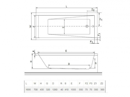 Акриловая ванна Excellent Wave 170x70 WAEX.WAV17WH фото
