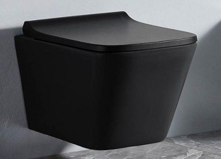 Подвесной унитаз со смывом торнадо CeramaLux N TR5171MB с сиденьем фото