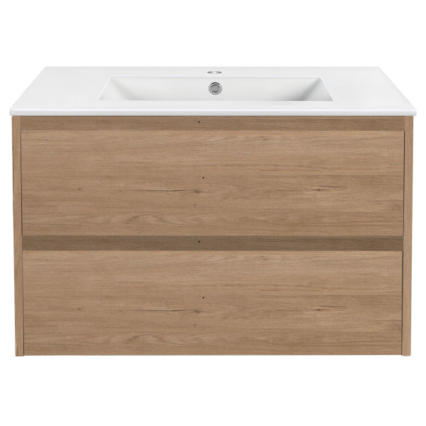 Тумба под раковину Vincea Gio VMC-2G800NO N.Oak 80 см фото