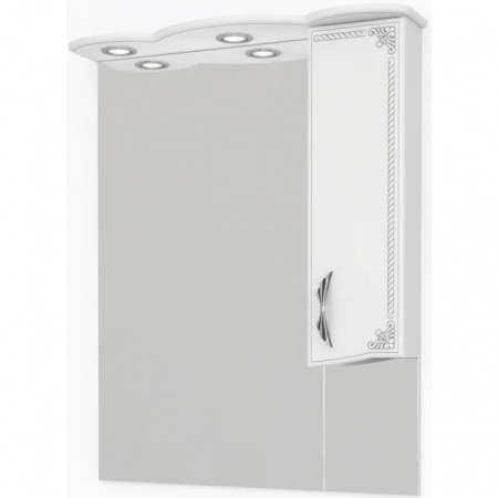 Зеркало-шкаф Kaksa Классик-Д 004077 80 см серебро фото