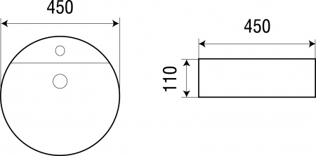 Накладная раковина WeltWasser Elbach ELBACH 3220 45х45 фото