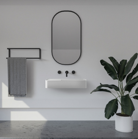 Подвесная раковина Abber Stein AS2627-1.2 120x40 белая матовая фото