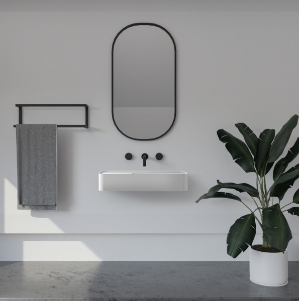 Подвесная раковина Abber Stein AS2627-1.2 120x40 белая матовая фото