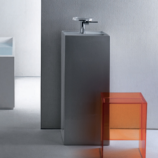 Раковина свободностоящая Laufen Kartell 8.1133.1.000.111.1 со скрытым сливом фото