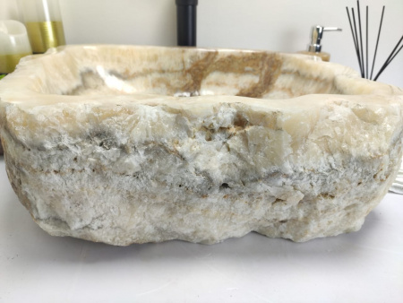 Накладная раковина из оникса Indo Erozy Блитар EO-00080 фото
