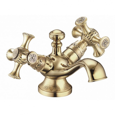 Смеситель для раковины двухвентильный Zorg Antic A 6011U-BR фото