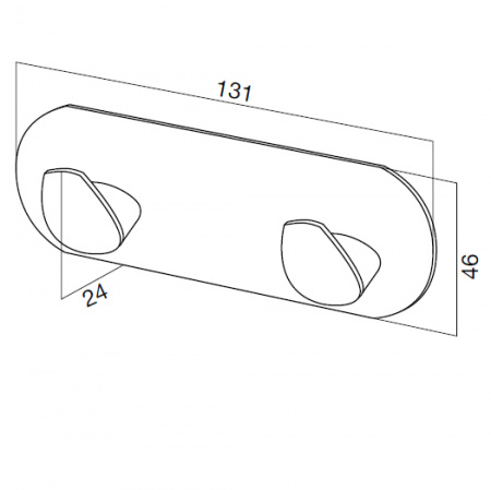 Двойной крючок для ванной для полотенец Am.Pm Inspire A5035664 фото