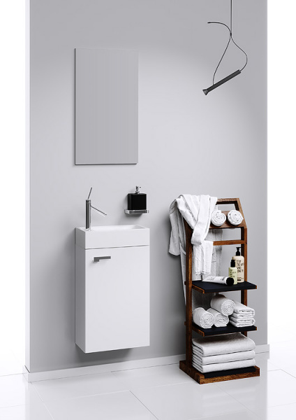 Комплет тумба с раковиной и зеркалом Aqwella Мастер Бокс Леон Mb-L.00.04 фото