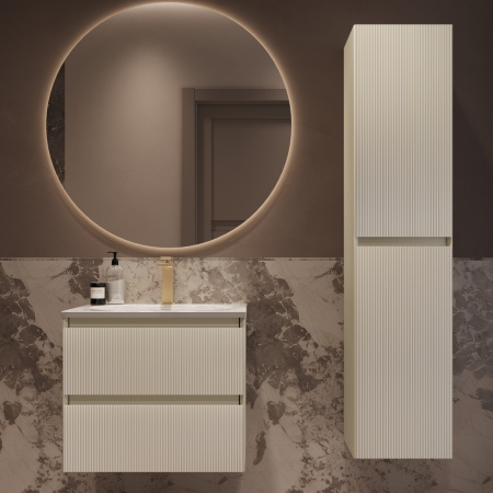 Тумба под раковину Vincea Welle 60 VMC-2WL600MBG M.Beige Soft-touch фото