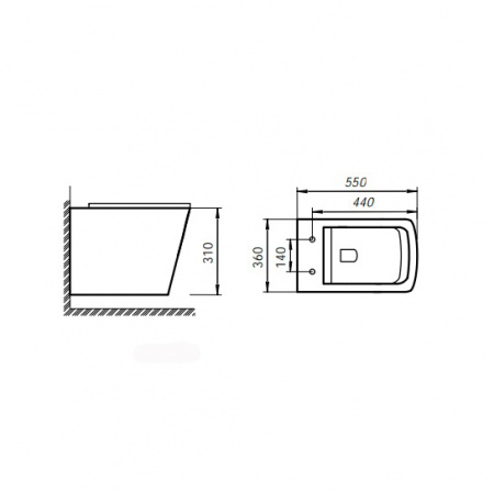 Унитаз подвесной Art&Max Soli AM103CHR фото