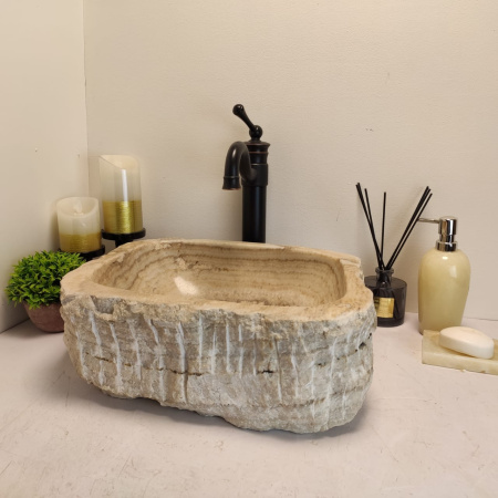 Накладная раковина из оникса Erozy BL EO-00669 (42*34*15см) фото