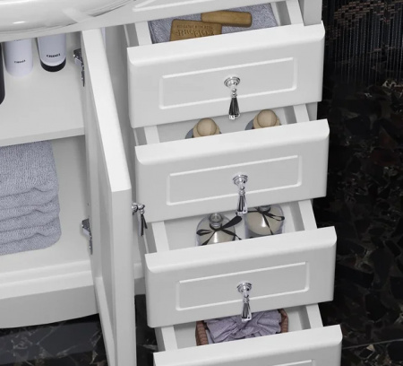 Мебель для ванной Opadiris Клио 75 белая матовая фото