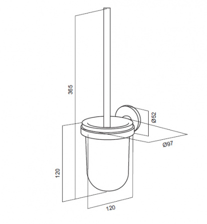 Ершик для унитаза Am.Pm Bliss A5533364 фото