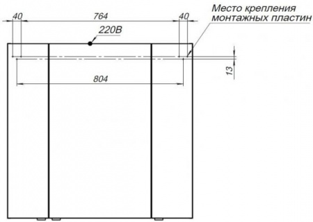 Зеркало-шкаф Aquanet Алвита 90 00240110 фото