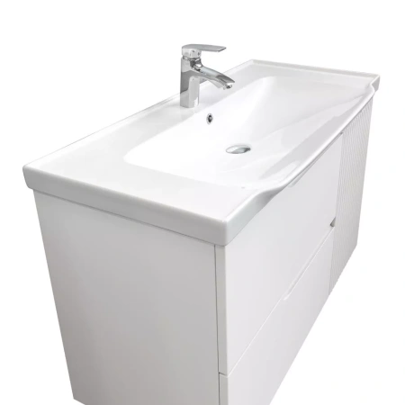 Тумба с раковиной Comforty Сидней-100 00-00022910CF белая матовая фото