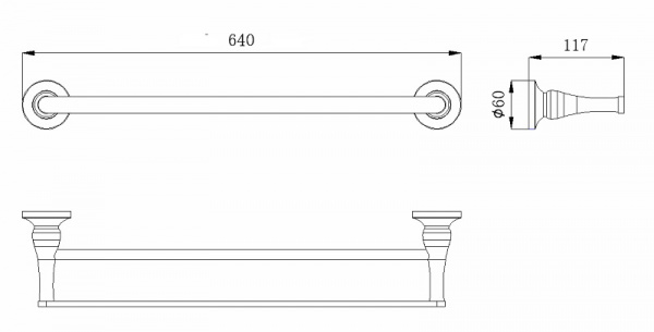 Полотенцедержатель Rush Corsica CO42532 фото