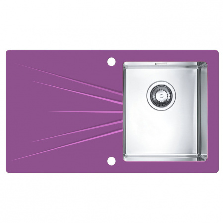 Мойка для кухни Alveus Karat 10 Фиолетовый чаша справа фото