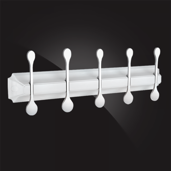 Планка с пятью крючками Elghansa Hermitage HRM-750-White/Chrome фото