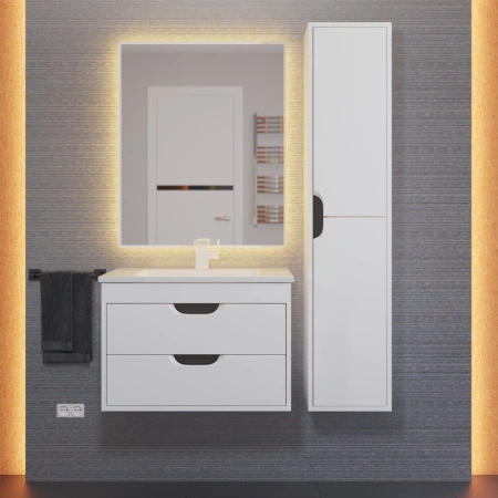 Тумба под раковину Uperwood Modul 65 2930205354 белая/графит фото