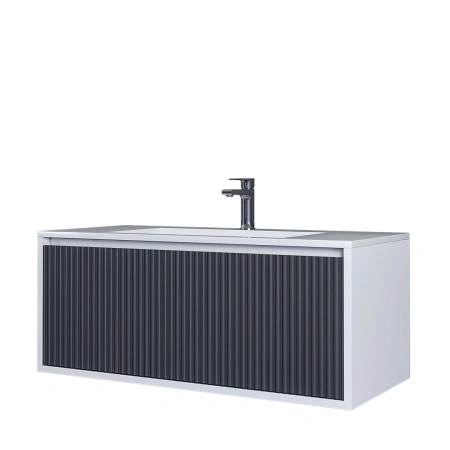 Тумба под раковину Uperwood Next 100 3930205158 белая/графит фото