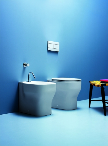 Унитаз приставной Azzurra Glaze GLZ100/P bi фото