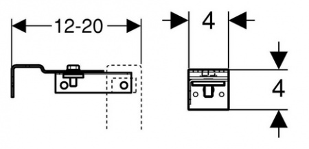 Комплект крепления к стене Geberit Duofix 111.839.00.1 фото