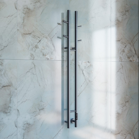 Электрический полотенцесушитель Vincea VTD-1D2GE 25х130 графит, таймер фото