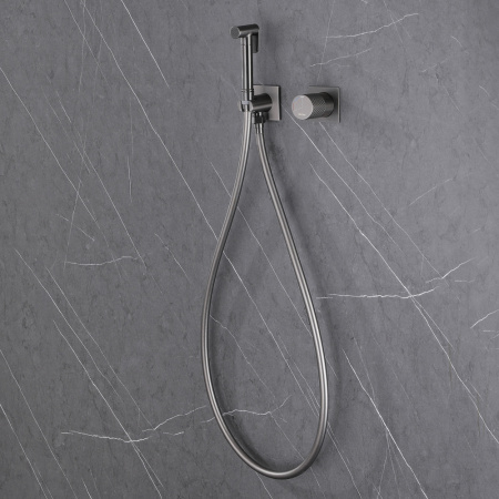 Гигиенический душ со смесителем Abber Rund AF8725NG никель фото