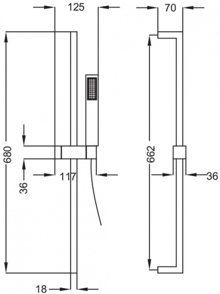 Душевой гарнитур Cezares Levico LEVICO-SD-01-Cr фото