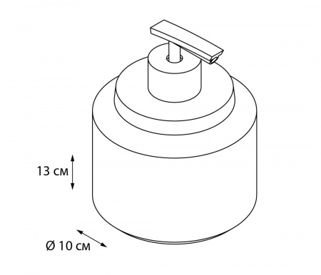 Дозатор для жидкого мыла Fixsen Coin FX-250-1 фото