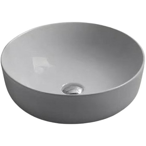 Накладная раковина SantiLine SL-1054MG 41x41 серая матовая фото